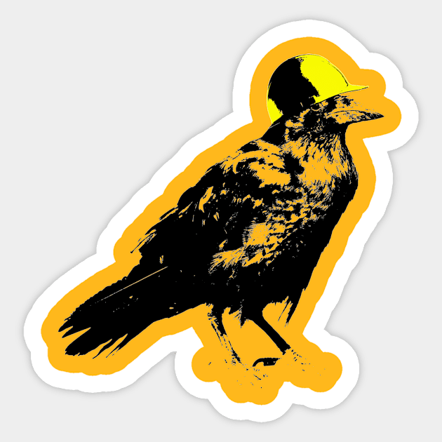 Crows Hate Mondays Sticker by Dubb3r